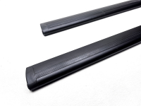 Комплект дуг аэродинамических крыловидных Amos Aero-ALFA Black 1.2м 2шт (поперечины черные без замка, амос AAL120BLACK)