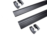 Комплект дуг аэродинамических крыловидных (82мм) LUX Aero-Trevel Black 793327 ЧЕРНЫЕ длина 1.3м (аэродинамические поперечины, дуги Люкс аэро-трэвел)