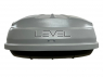 Автобокс LEVEL 450L серый матовый 1950х850х450 (бокс автомобильный левел)