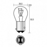 Лампа OSRAM Original Line P21/4W 12V 21/4W 1шт, 7525 (2-х контактная смещенный цоколь)