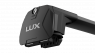 Багажник на крышу LUX Scout-2 Peugeot 5008 II 2017- черный 607081+606978 (Пежо интегрированный рейлинг люкс скаут-2)